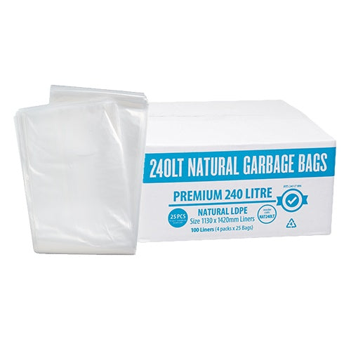 240L Bin Liner Premium Clear
