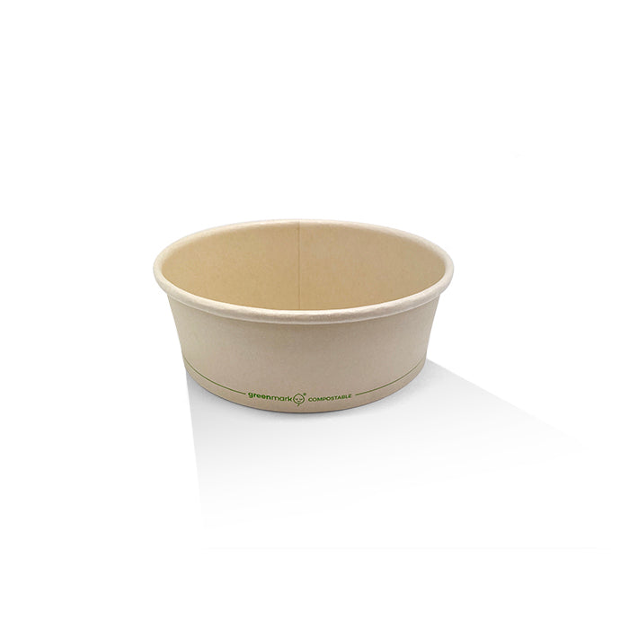PLA Coated Bamboo Paper Salad Bowl 16oz