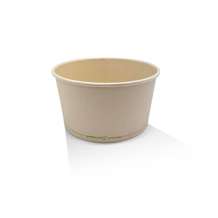 PLA Coated Bamboo Paper Salad Bowl 32oz