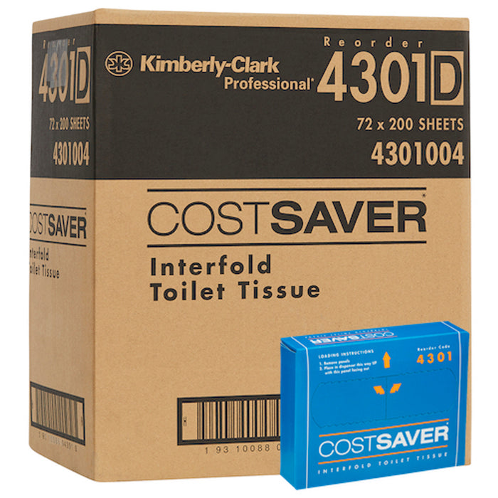 Costsaver 4301 Toilet Tissue (72 Packs x 200 Sheets)