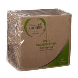 Caprice Green Kraft Quilted Dinner GT Fold