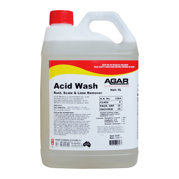 Agar Acid Wash