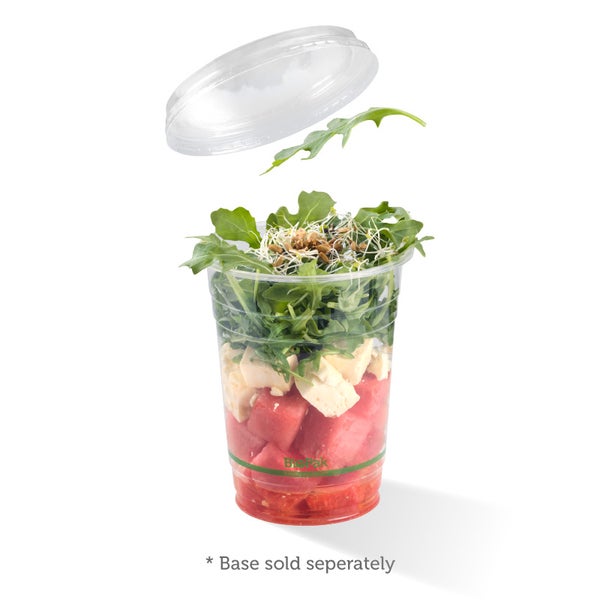 Round Lid For Clear BioBowl Deli Bowl