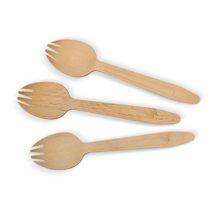 Greenmark Wooden Spork 165mm
