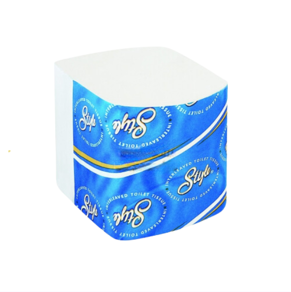 250 Sheet Toilet Tissue Interleaved 2 Ply