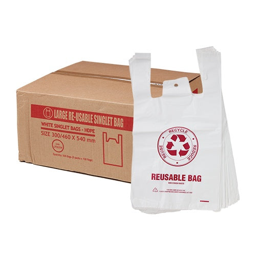 Large Reusable Singlet Bags