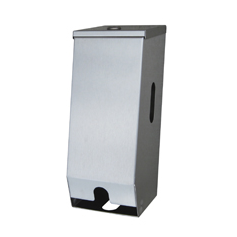 Double Toilet Roll Dispenser in Stainless Steel