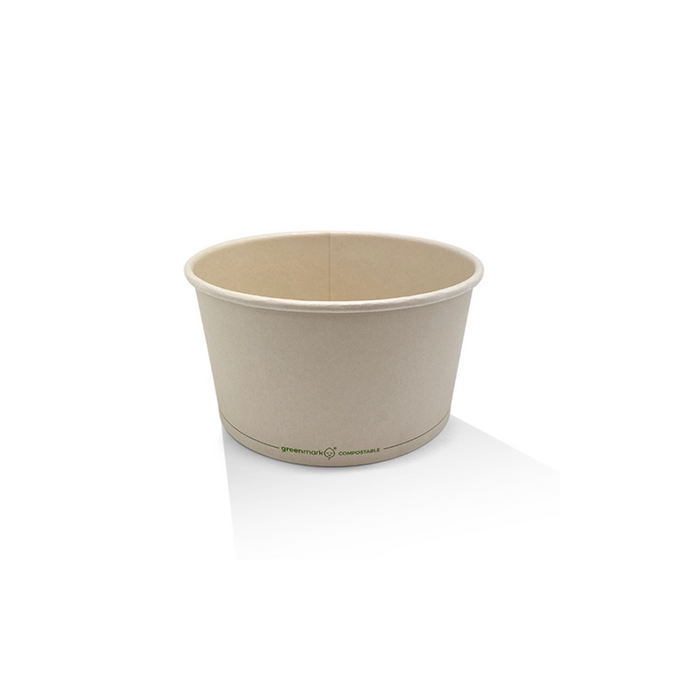 8oz BioPBS Coated Ice Cream Cup