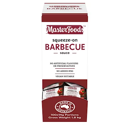 Masterfoods BBQ Sauce Squeeze Packets