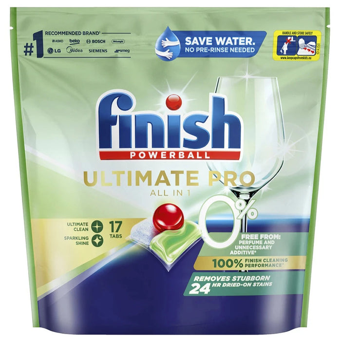 Finish Powerball Ultimate Pro 0% Dishwashing Tablets