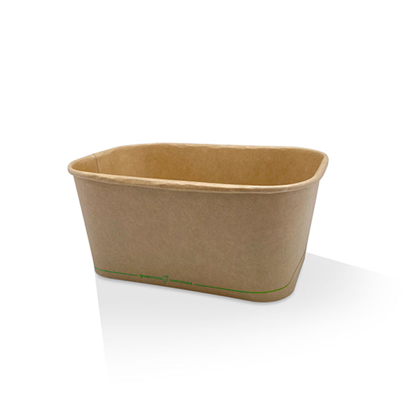 1000ml PLA Coated Kraft Rectangle Container