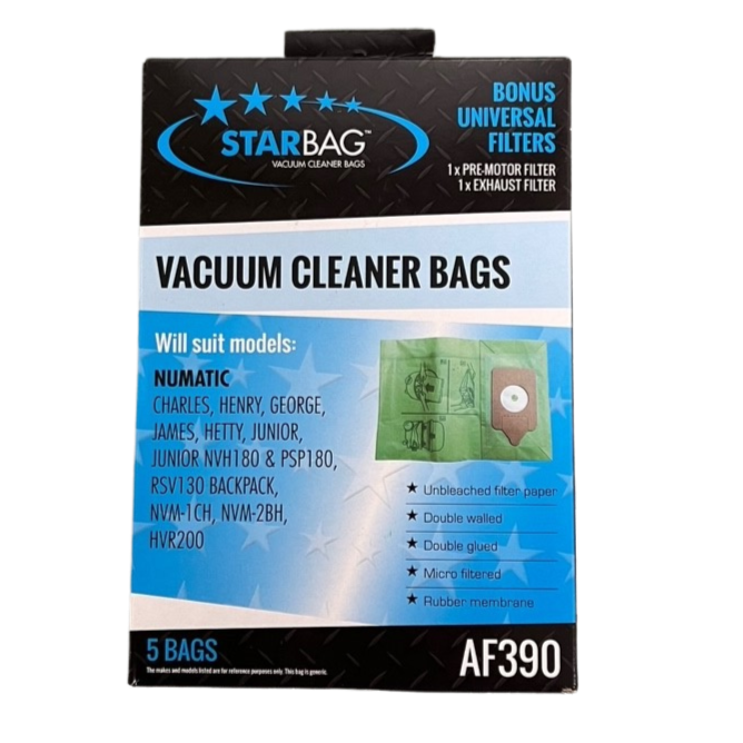 AF390 Vacuum Cleaner Bags Paper
