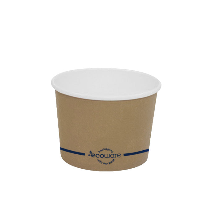 16oz PLA Coated Paper Bowl Kraft
