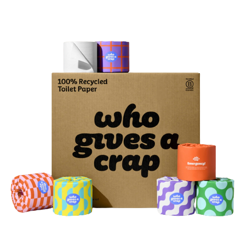 Who Gives A Crap 100% Recycled Toilet Rolls