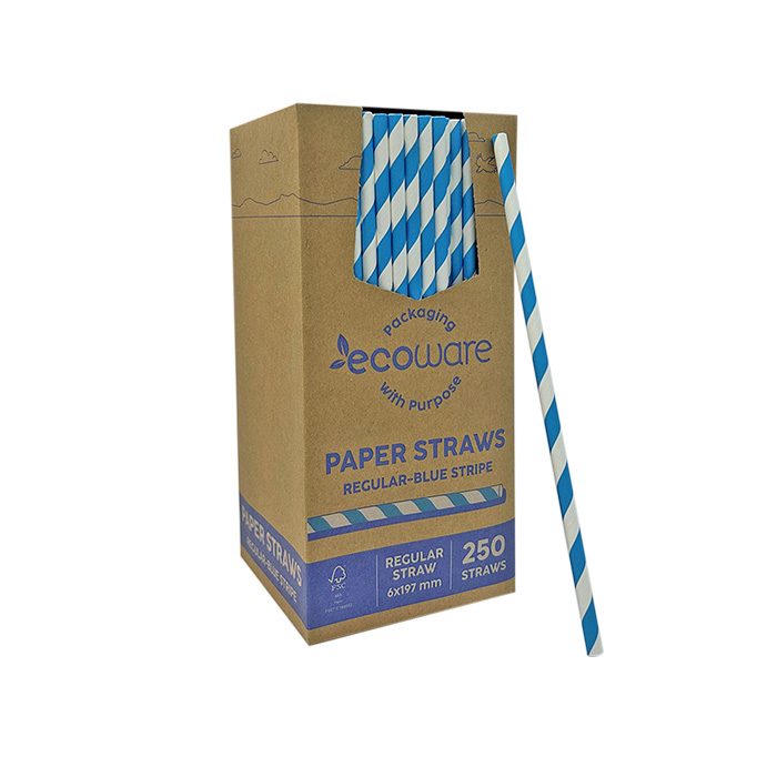 Regular Paper Straw Striped