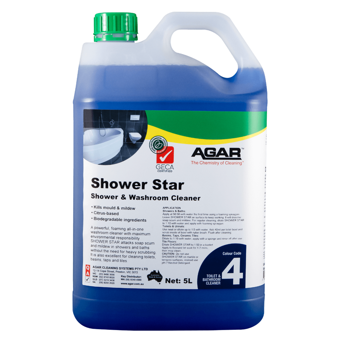 Agar Shower Star — The Cleaners Room