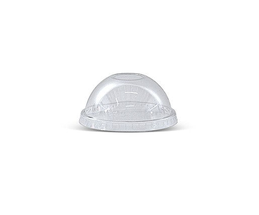 10/12oz 84mm PET Dome Lid With Hole