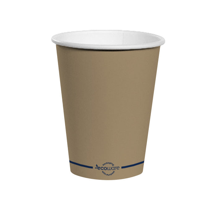 12oz PLA Coated Kraft Single Wall Coffee Cup