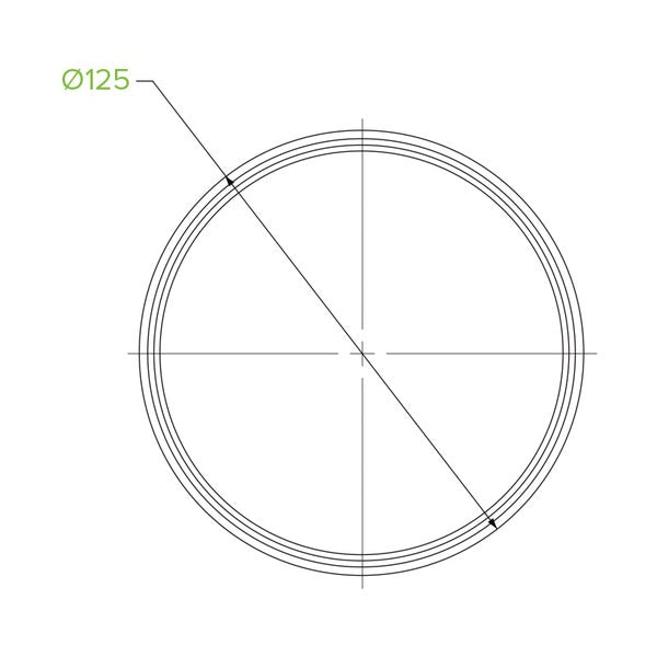 Round Lid For Clear BioBowl Deli Bowl C-121