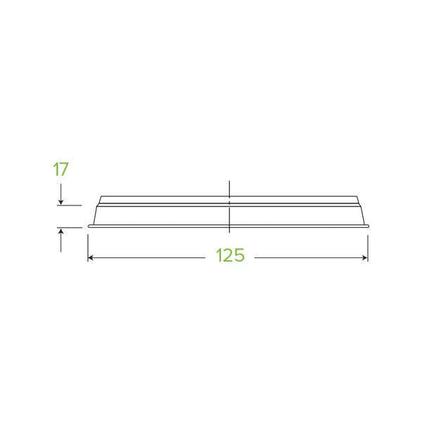 Round Lid For Clear BioBowl Deli Bowl C-121