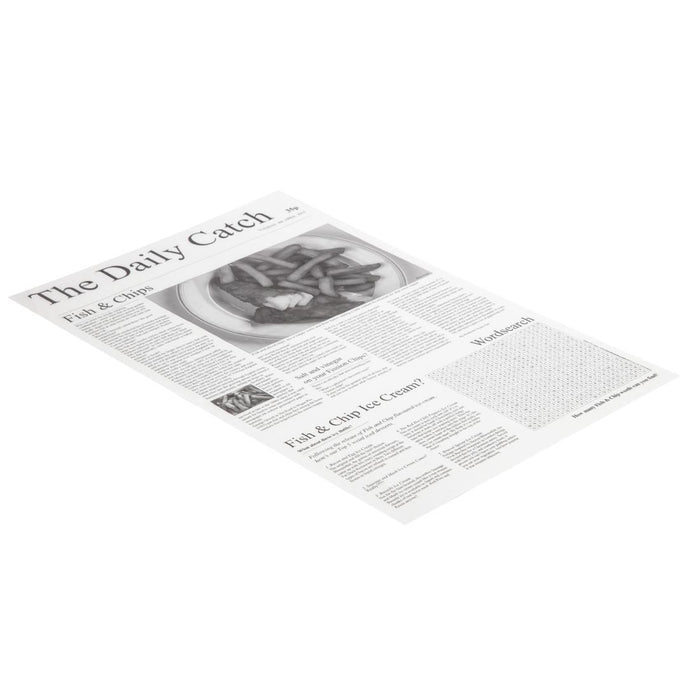 Greaseproof Paper Squares Newsprint
