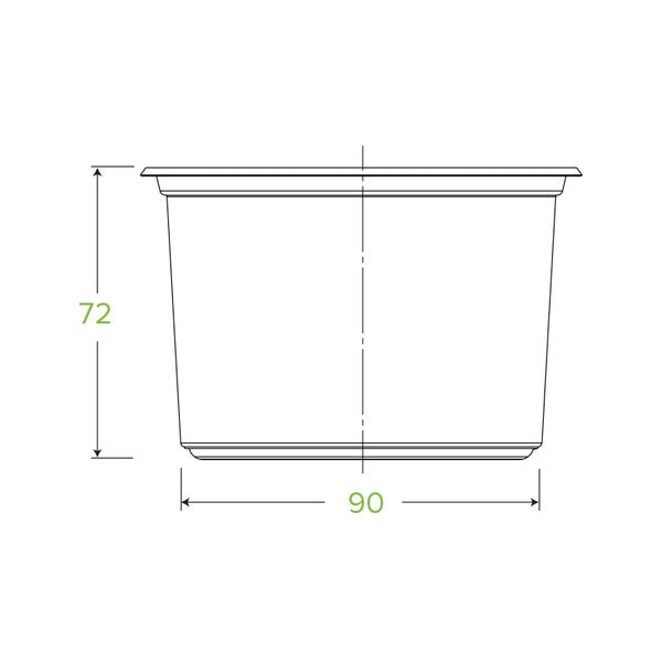 500ml Clear BioBowl Deli Bowl