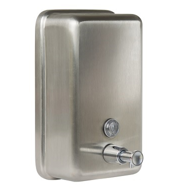 Stainless Steel Vertical Soap Dispenser with Nylon Lining
