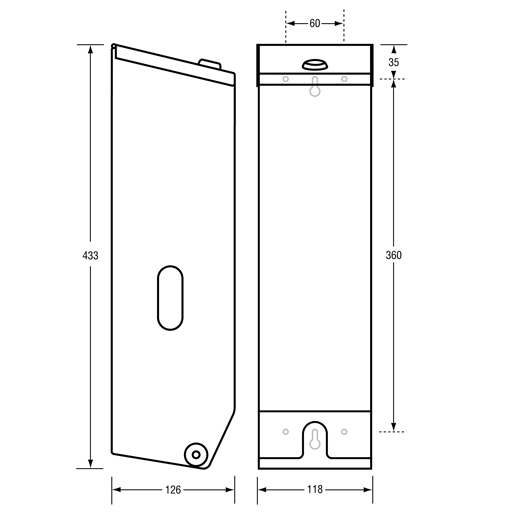 Triple Toilet Roll Dispenser in Stainless Steel